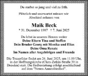 eine Anzeige
