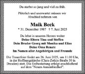 eine Anzeige